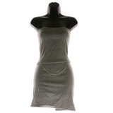 Mi Amore Adjustable Dangle-Belly-Chain Silver-Tone