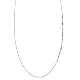 Mi Amore Adjustable Dangle-Belly-Chain Silver-Tone/Purple