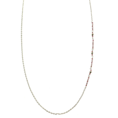 Mi Amore Adjustable Dangle-Belly-Chain Silver-Tone/Purple