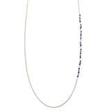 Mi Amore Adjustable Dangle-Belly-Chain Silver-Tone/Purple