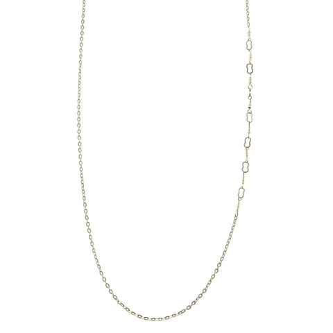 Mi Amore Adjustable Dangle-Belly-Chain Silver-Tone