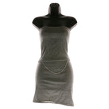 Mi Amore Adjustable Dangle-Belly-Chain Silver-Tone