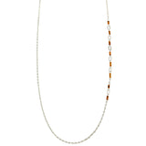 Mi Amore Adjustable Dangle-Belly-Chain Silver-Tone/Brown