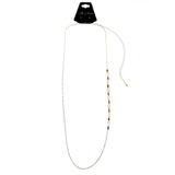 Mi Amore Adjustable Dangle-Belly-Chain Silver-Tone/Brown