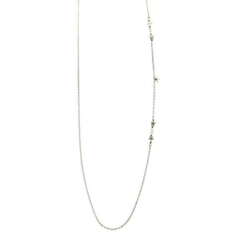 Mi Amore Star Adjustable Drop-Accented-Belly-Chain Silver-Tone