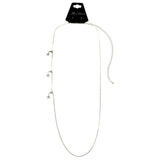 Mi Amore Star Adjustable Drop-Accented-Belly-Chain Silver-Tone