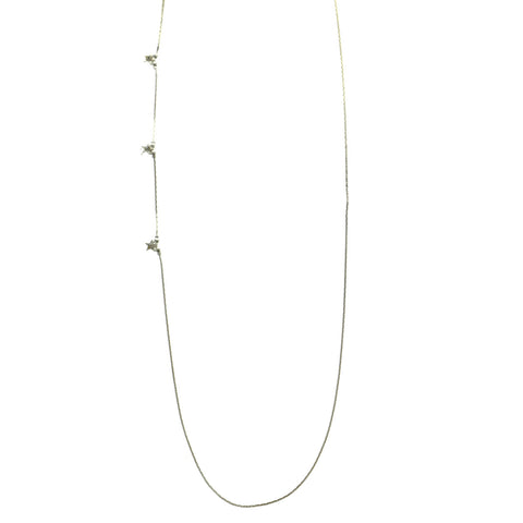 Mi Amore Star Adjustable Dangle-Belly-Chain Silver-Tone