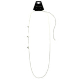 Mi Amore Star Adjustable Dangle-Belly-Chain Silver-Tone