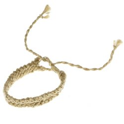 Mi Amore Braided Bangle-Bracelet Tan