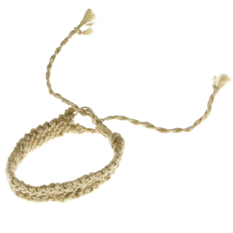 Mi Amore Braided Bangle-Bracelet Tan