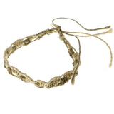 Mi Amore Braided Bangle-Bracelet Brown/Tan