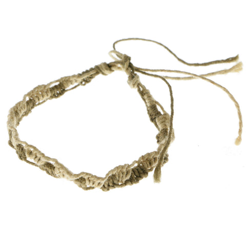 Mi Amore Braided Bangle-Bracelet Brown/Tan