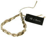 Mi Amore Braided Bangle-Bracelet Brown/Tan