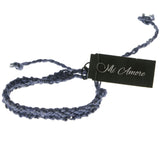 Mi Amore Braided Bangle-Bracelet Blue