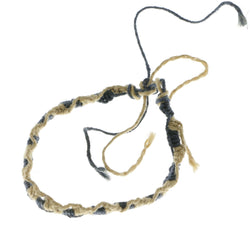 Mi Amore Braided Bangle-Bracelet Blue/Tan