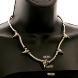 Mi Amore Statement-Necklace Silver-Tone/Blue