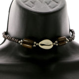 Mi Amore Shell Choker-Necklace Multicolor/Silver-Tone