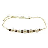 Mi Amore Adjustable Extender Choker-Necklace Multicolor/Silver-Tone