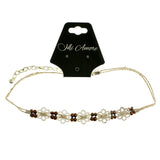 Mi Amore Adjustable Extender Choker-Necklace Multicolor/Silver-Tone
