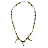 Mi Amore Teeth  Statement-Necklace Silver-Tone/Multicolor