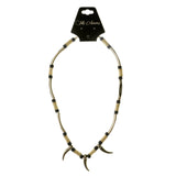 Mi Amore Teeth  Statement-Necklace Silver-Tone/Multicolor