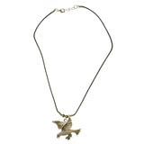 Mi Amore Bird Pendant-Necklace Silver-Tone