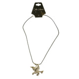 Mi Amore Bird Pendant-Necklace Silver-Tone