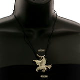 Mi Amore Bird Pendant-Necklace Silver-Tone