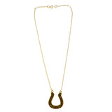 Mi Amore Glitter Pendant-Necklace Gold-Tone