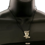 Mi Amore Bird Pendant-Necklace Silver-Tone