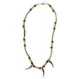 Mi Amore Teeth  Statement-Necklace Silver-Tone/Multicolor