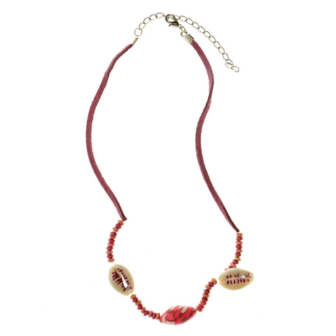 Mi Amore Shells Statement-Necklace Pink/Multicolor