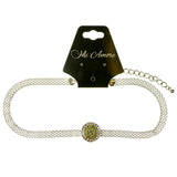 Mi Amore Choker-Necklace Green/Silver-Tone