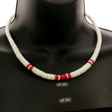 Mi Amore Statement-Necklace White/Red