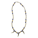 Mi Amore Teeth  Statement-Necklace Silver-Tone/Multicolor