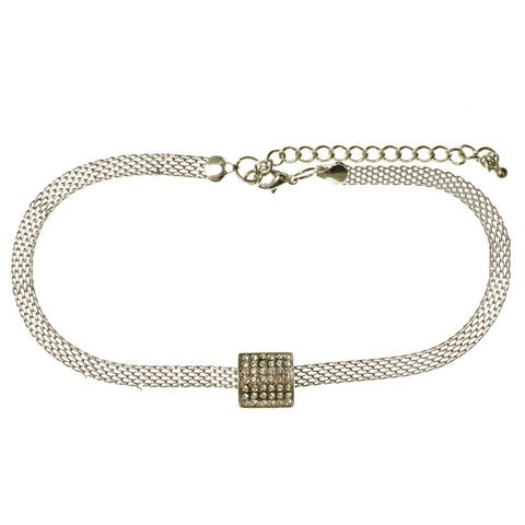 Mi Amore Choker-Necklace Silver-Tone