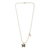 Mi Amore Butterfly Pendant-Necklace Silver-Tone/Pink