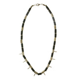 Mi Amore Spikes Statement-Necklace Blue/Silver-Tone