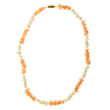 Mi Amore Statement-Necklace Peach/White