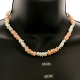 Mi Amore Statement-Necklace Peach/White