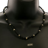 Mi Amore Statement-Necklace Black/Silver-Tone