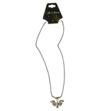 Mi Amore Eagle Bird Pendant-Necklace Silver-Tone