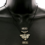 Mi Amore Eagle Bird Pendant-Necklace Silver-Tone