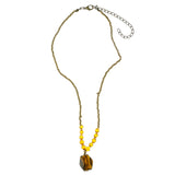 Mi Amore Pendant-Necklace Brown/Multicolor