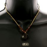 Mi Amore Pendant-Necklace Brown/Multicolor