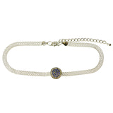 Mi Amore Choker-Necklace Blue/Silver-Tone