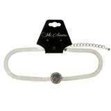 Mi Amore Choker-Necklace Blue/Silver-Tone