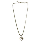 Mi Amore Sun Pendant-Necklace Silver-Tone