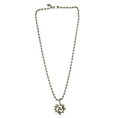 Mi Amore Sun Pendant-Necklace Silver-Tone
