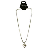 Mi Amore Sun Pendant-Necklace Silver-Tone